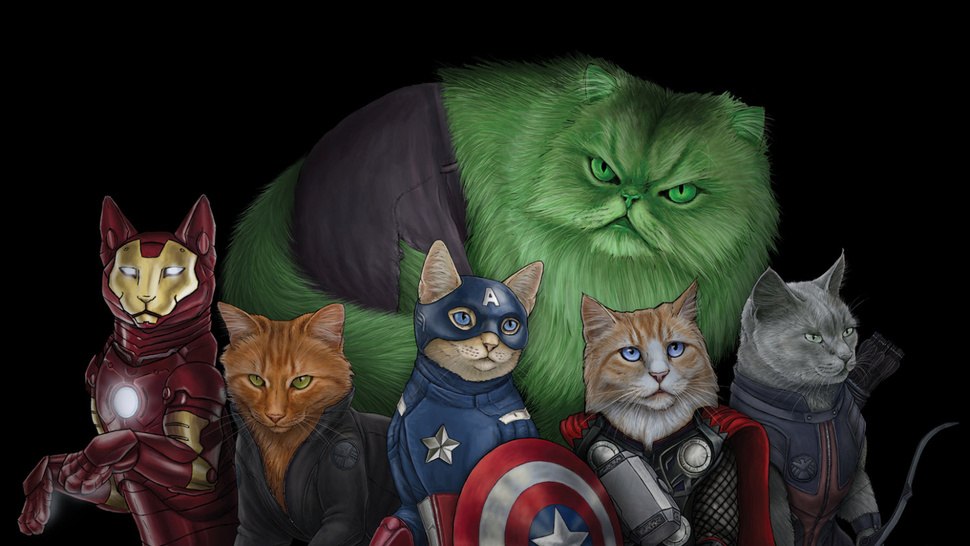 Коты супергерои от Jenny Parks